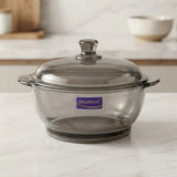 deli glass bowl & lid 750ml pak eb1007hs