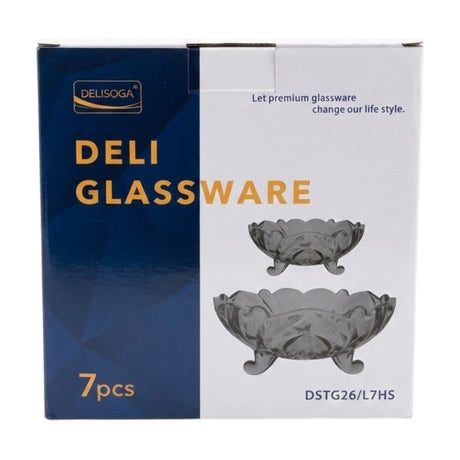 deli glass fruit set 7pc pak dstg26/l7hs