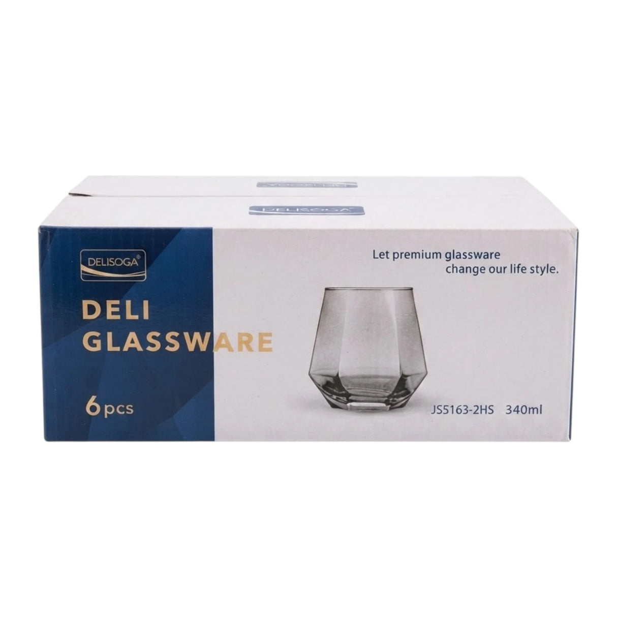 deli glass 6pc js5163-2hs