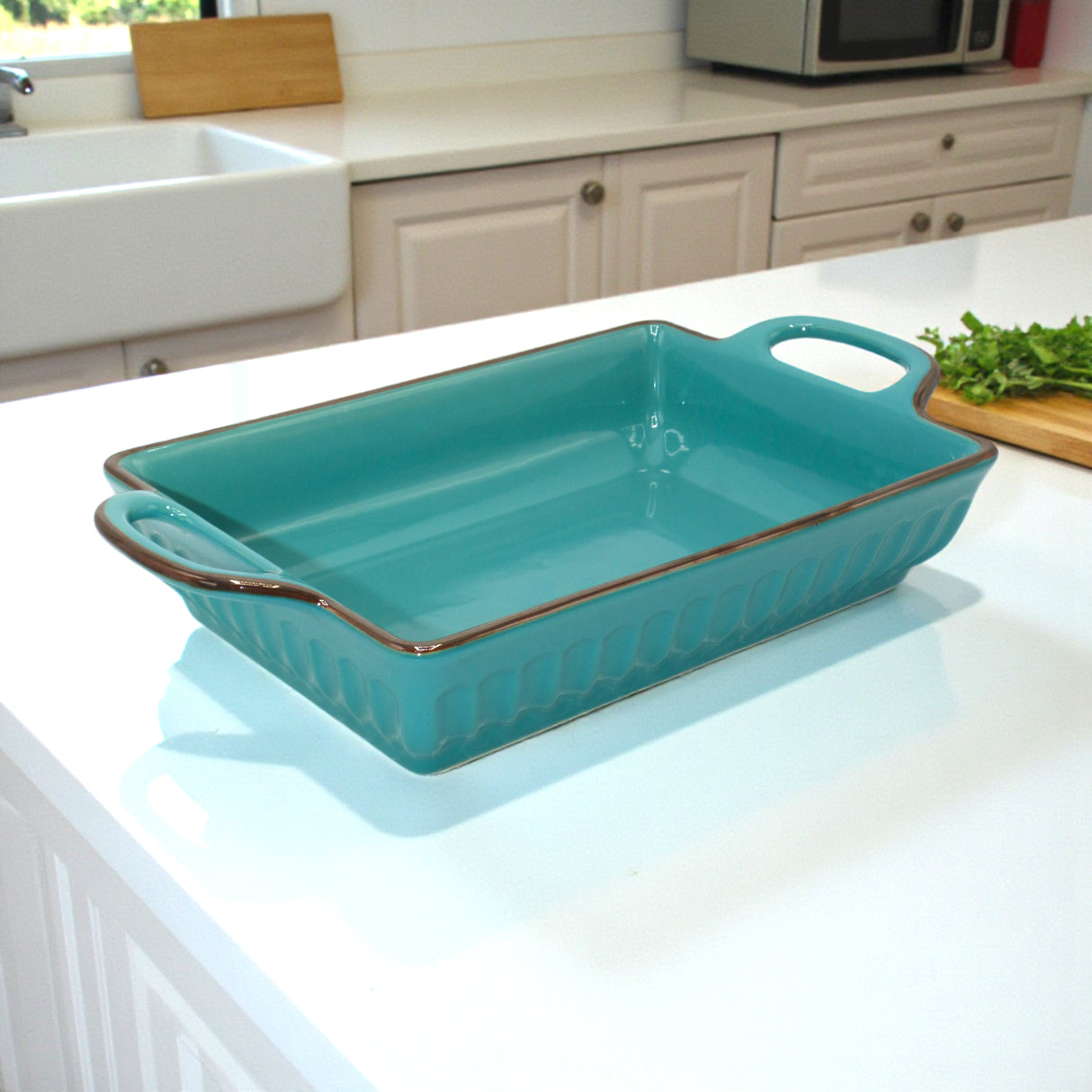 ceramic dish 11" rectangle china 1034-6