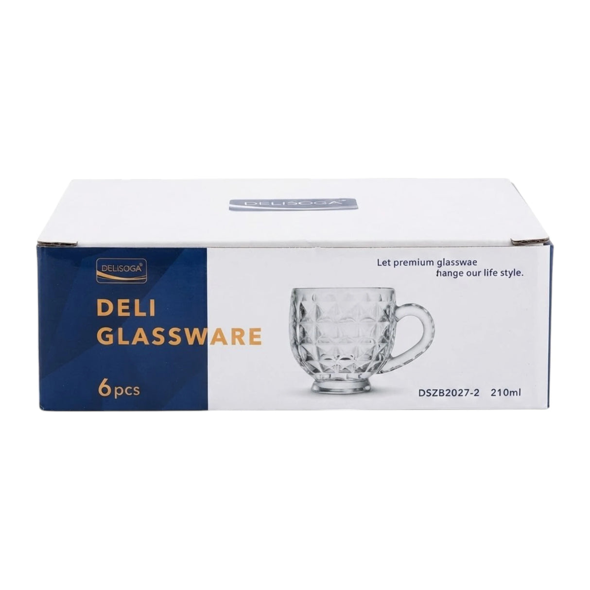 deli glass cup 6pc dszb2027-2
