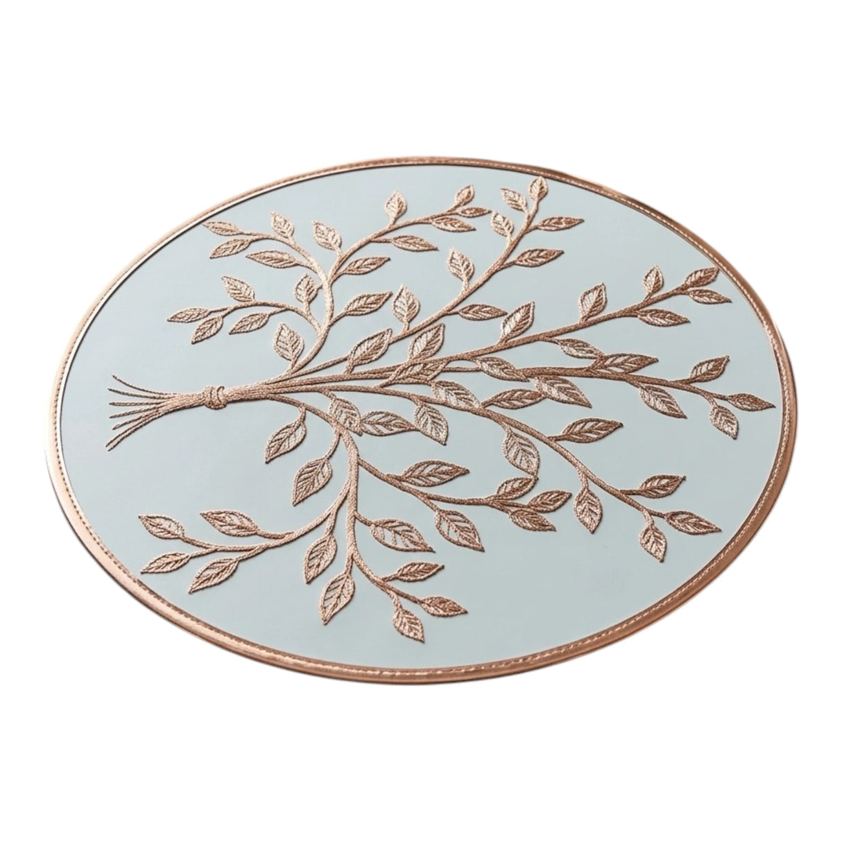 table mat 1pc round golden china 612-34