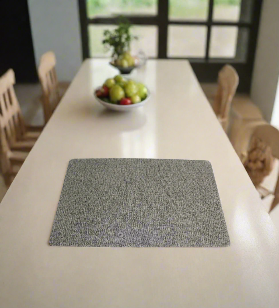 table mat 1pc rectangle gray china 09-18