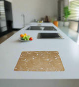 table mat 1pc rect brown china d512