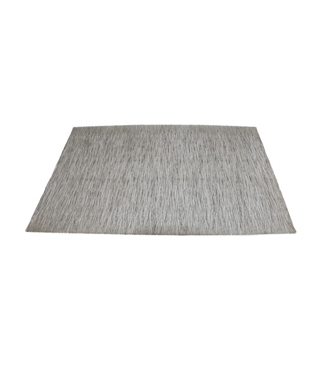 table mat 1pc rect white china