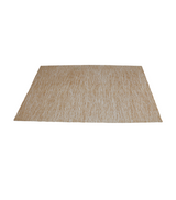 table mat 1pc rect white china