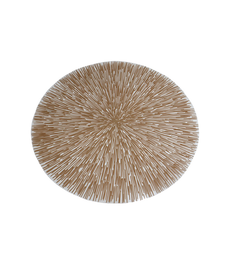 table mat 1pc round skin china