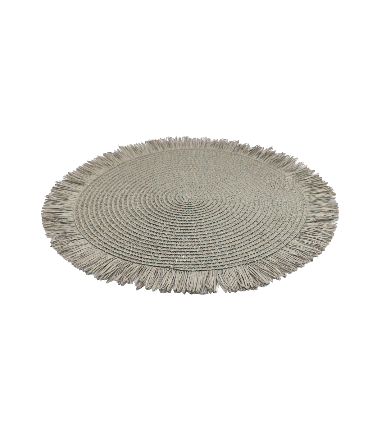 table mat 1pc round grey china d521
