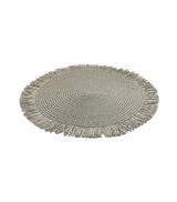 table mat 1pc round grey china d521