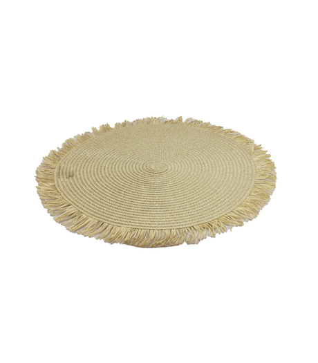 table mat 1pc round grey china d521
