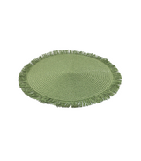 table mat 1pc round grey china d521