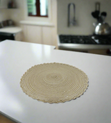 table mat 1pc round china d557