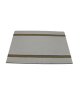 pvc table mat 1pc 45x12cm white & golden lines china d028