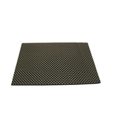 pvc table mat 1pc 45x12cm black & golden shade china d038
