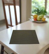 pvc table mat 1pc 45x12cm black & golden shade china d038