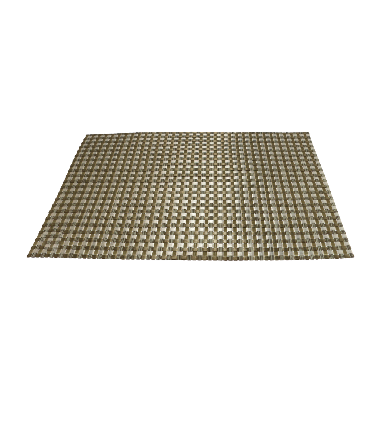 PVC TABLE MAT 1PC 45X12CM OF WHITE & GREEN SHADE CHINA D039