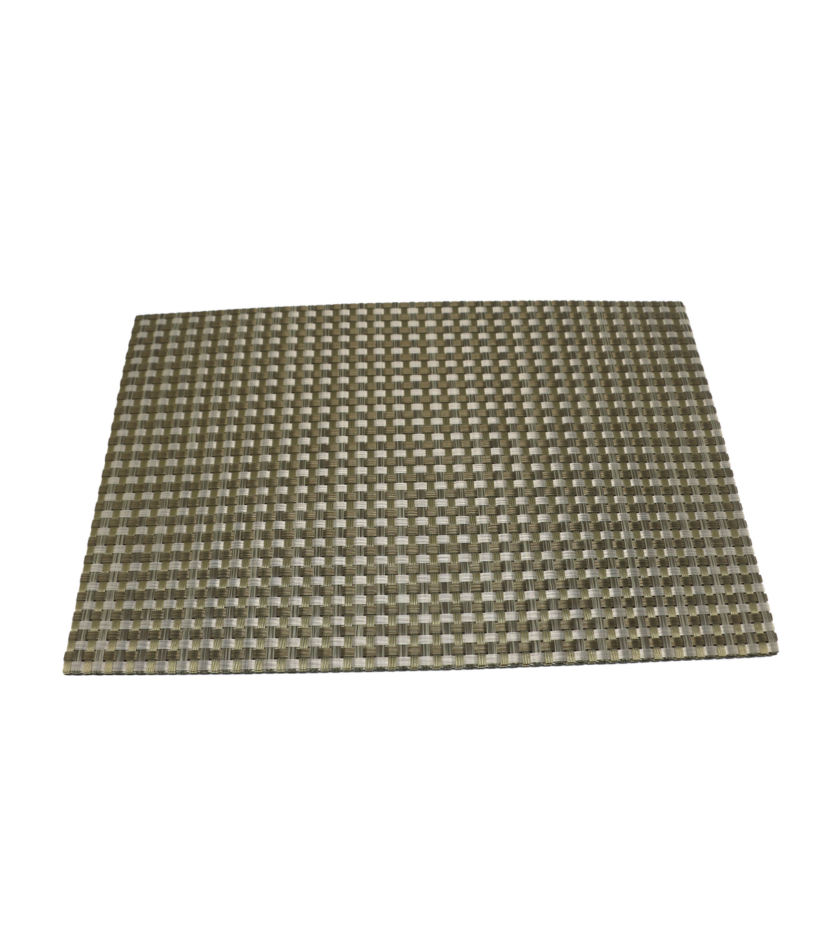 PVC TABLE MAT 1PC 45X12CM OF WHITE & GREEN SHADE CHINA D039
