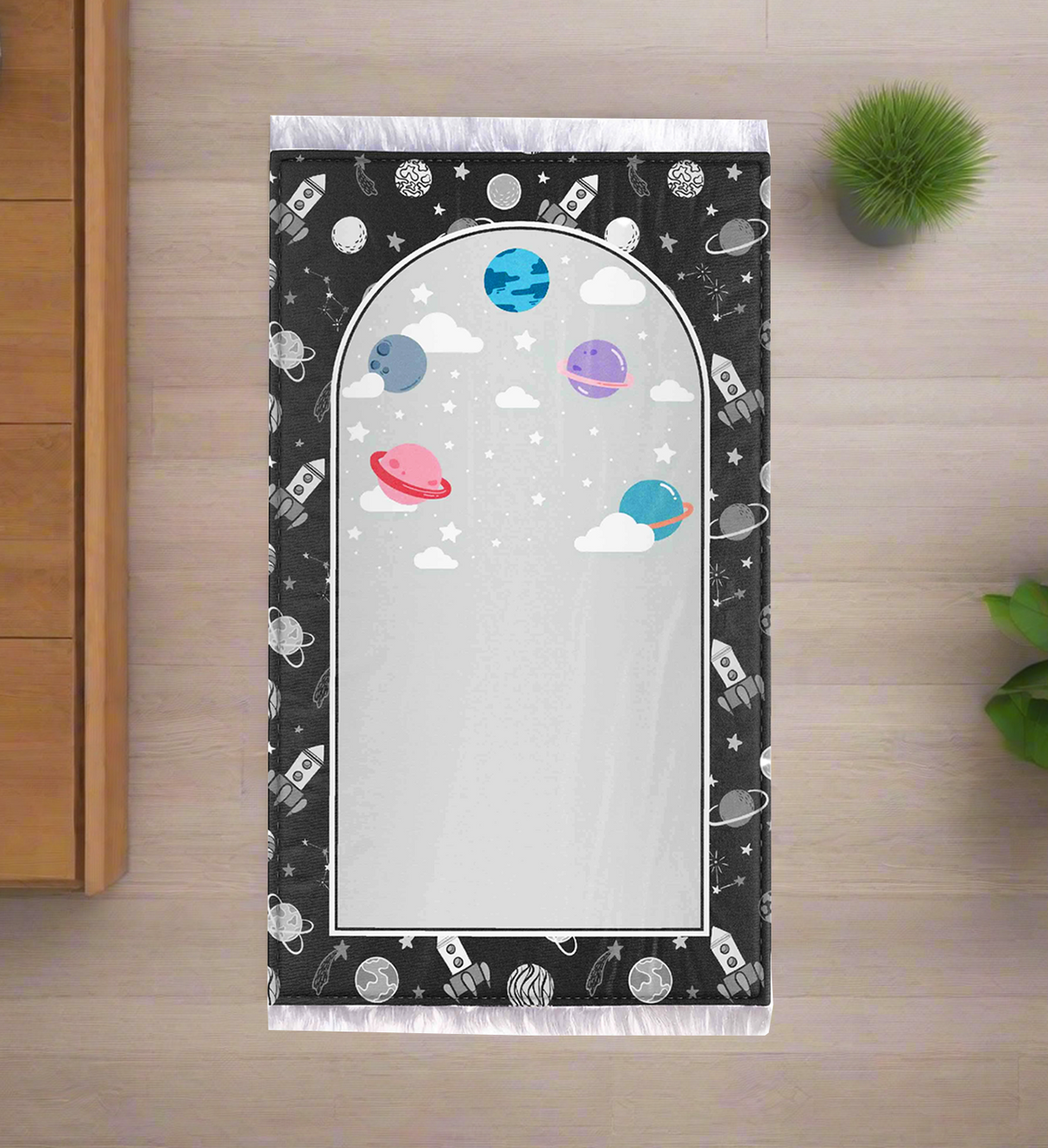 kids prayer mat with foam stuffed 45x71cm pak d080
