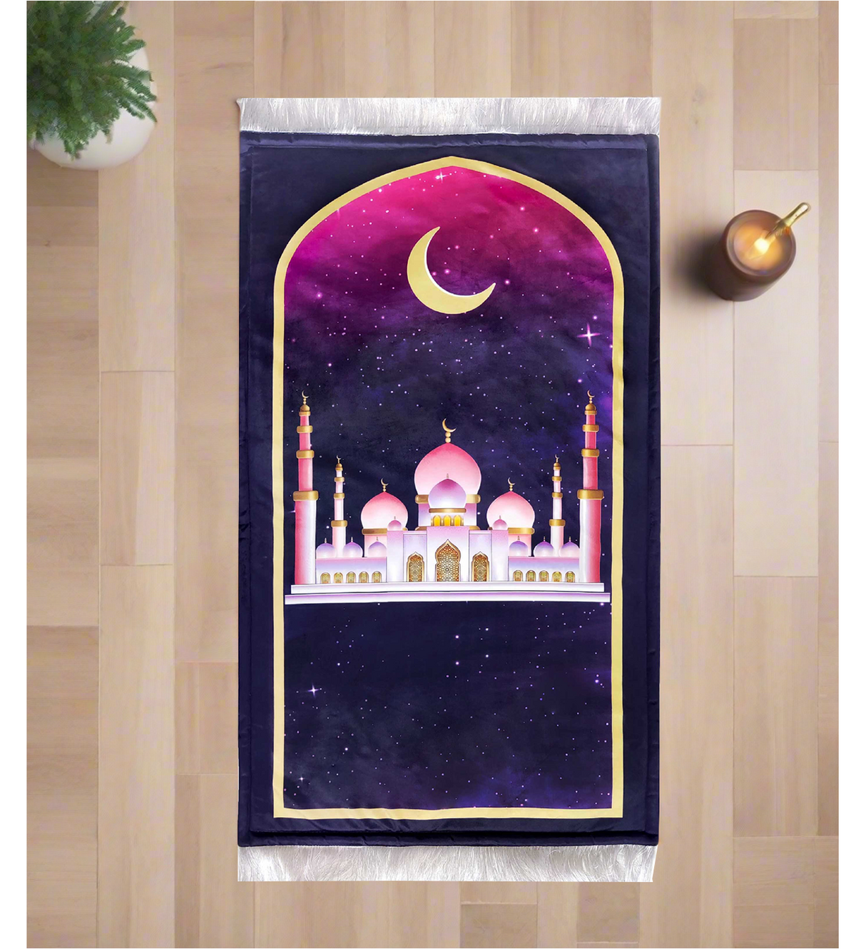 prayer mat with foam stuffed 56x90cm pak d107