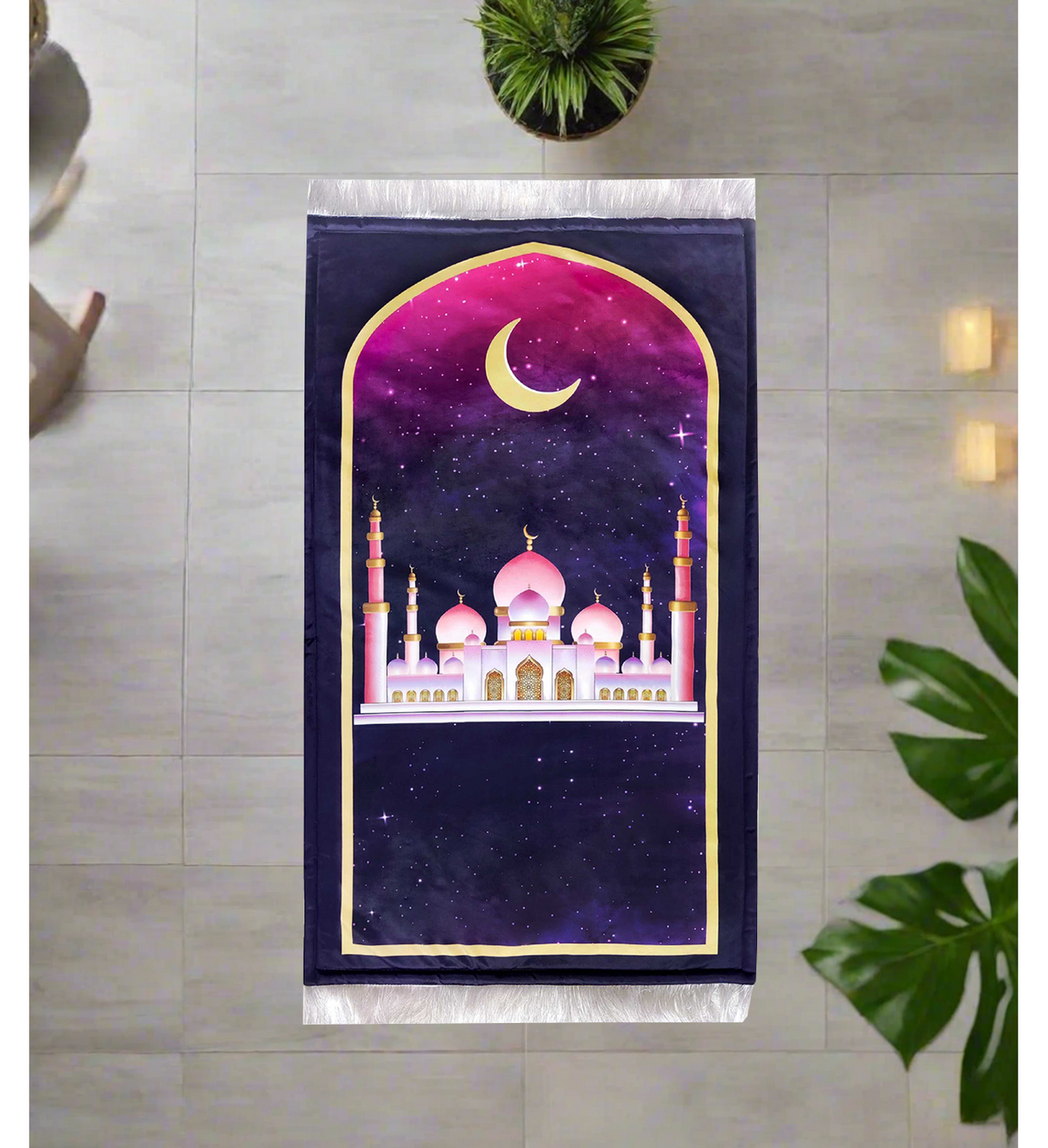 prayer mat with foam stuffed 65x100cm pak d120