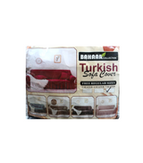 sofa cover 5seater maroon bubble