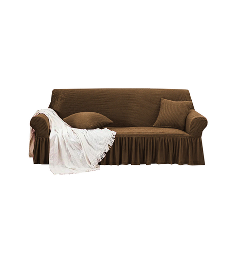 sofa cover 5seater maroon bubble