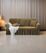 sofa cover 5seater maroon bubble