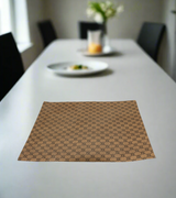 table mat leather brown