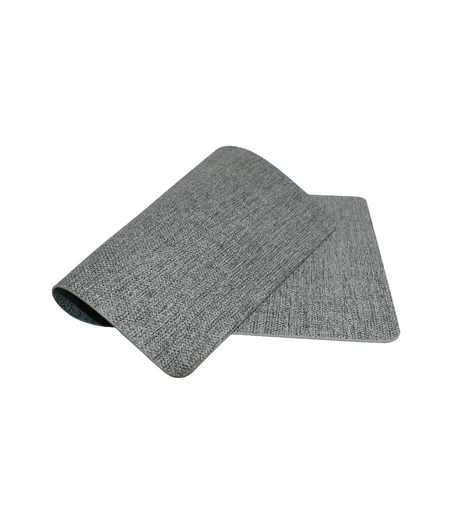 table mat 1pc rect light grey china