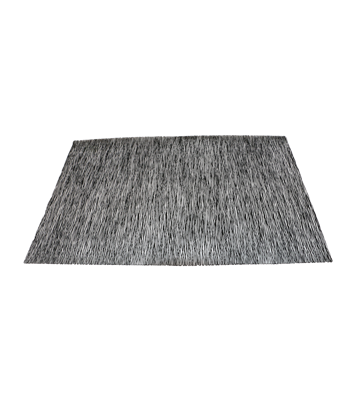 table mat 1pc rect black china