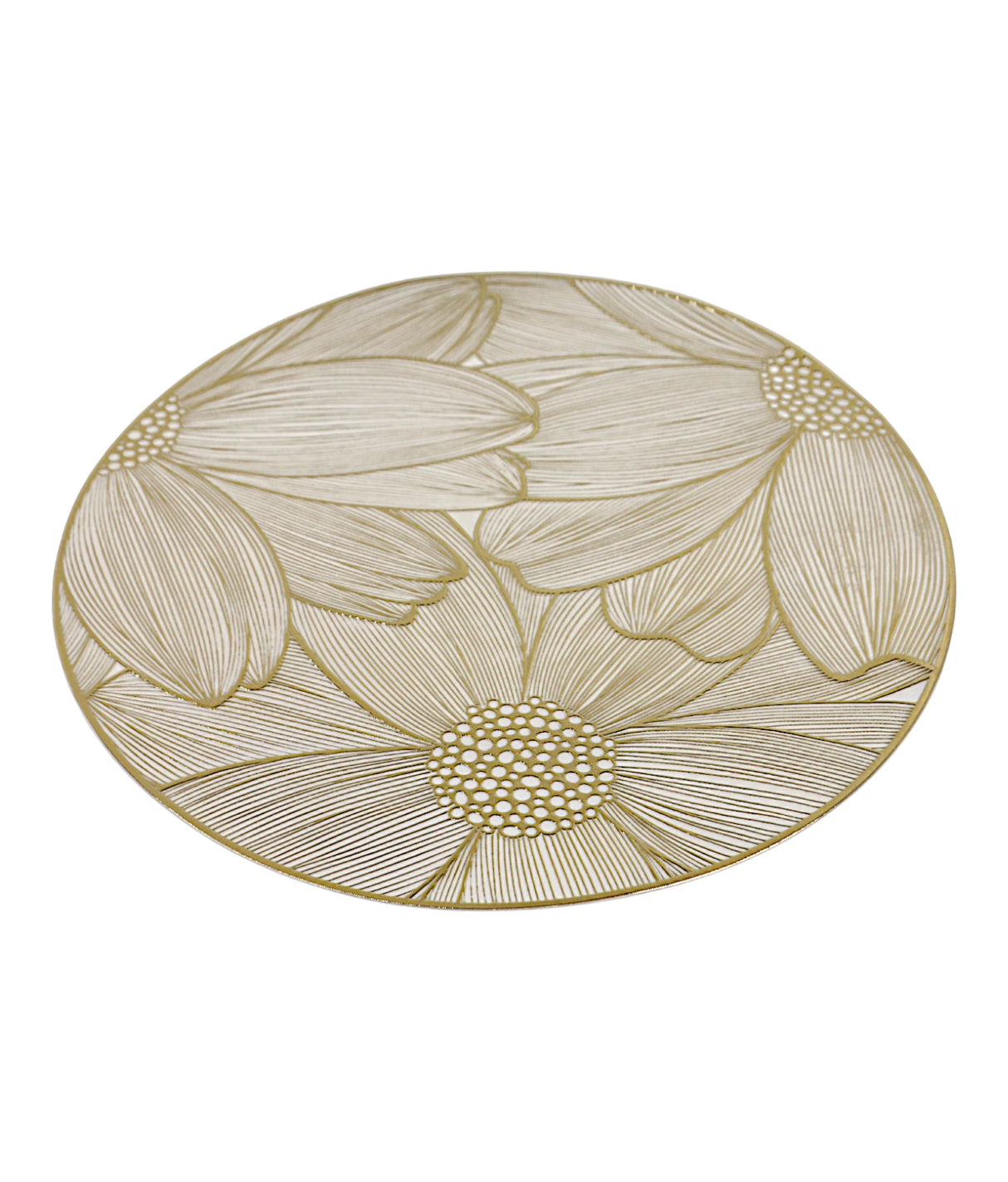 table mat 1pc round golden china 612-8