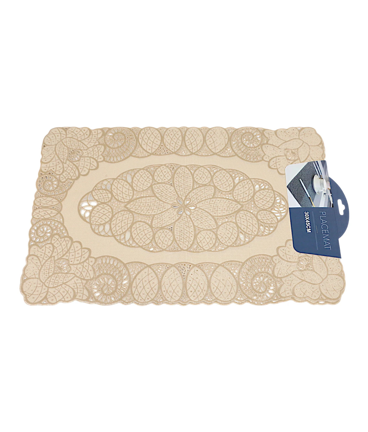 pvc table mat 2pc 30x45 rectangle china