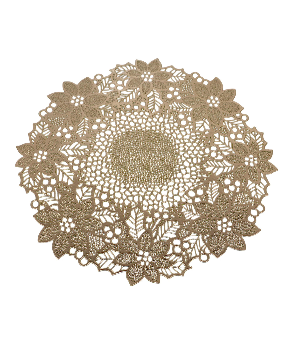 table mat 1pc round golden