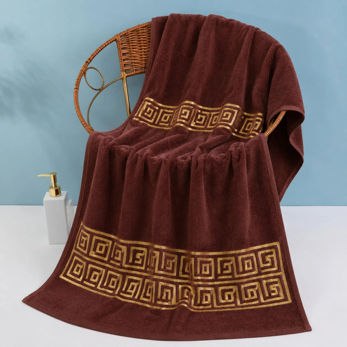 towel 27x54 velvet chocolate brown