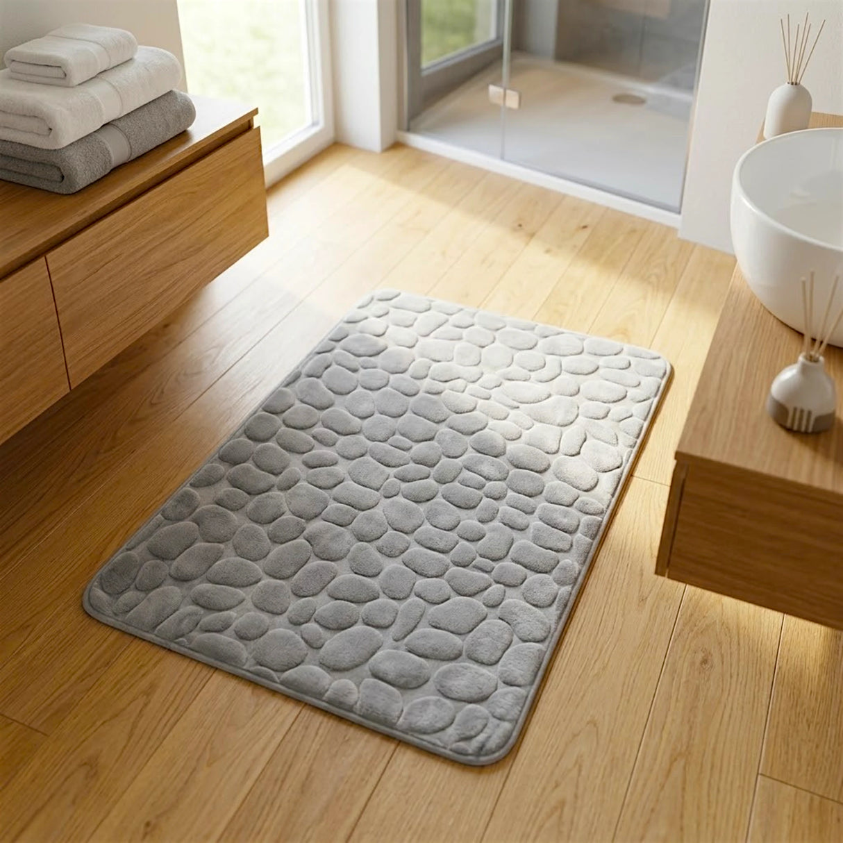 foot mat 60x90 light gray china s75