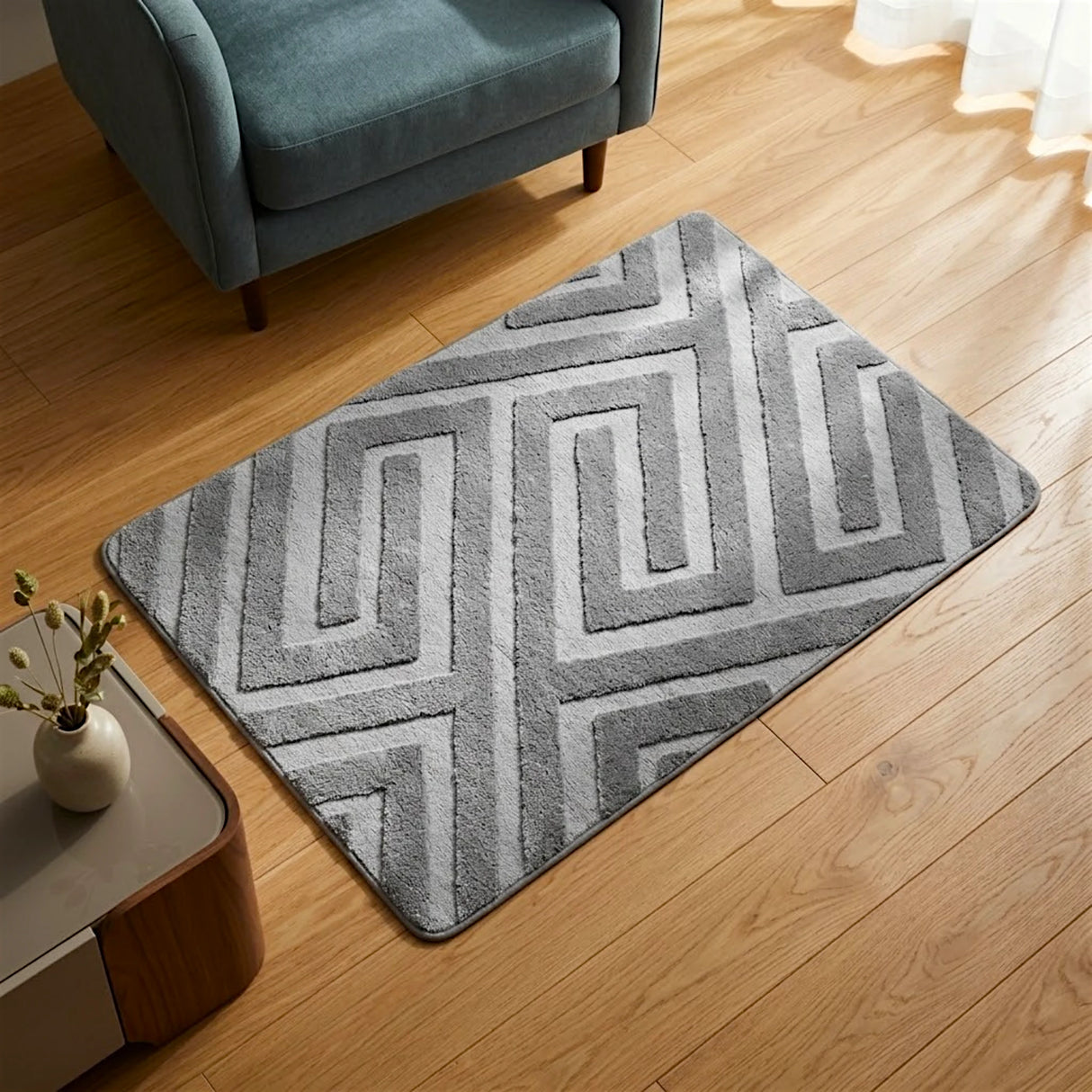 foot mat 75x115 dark gray china s29