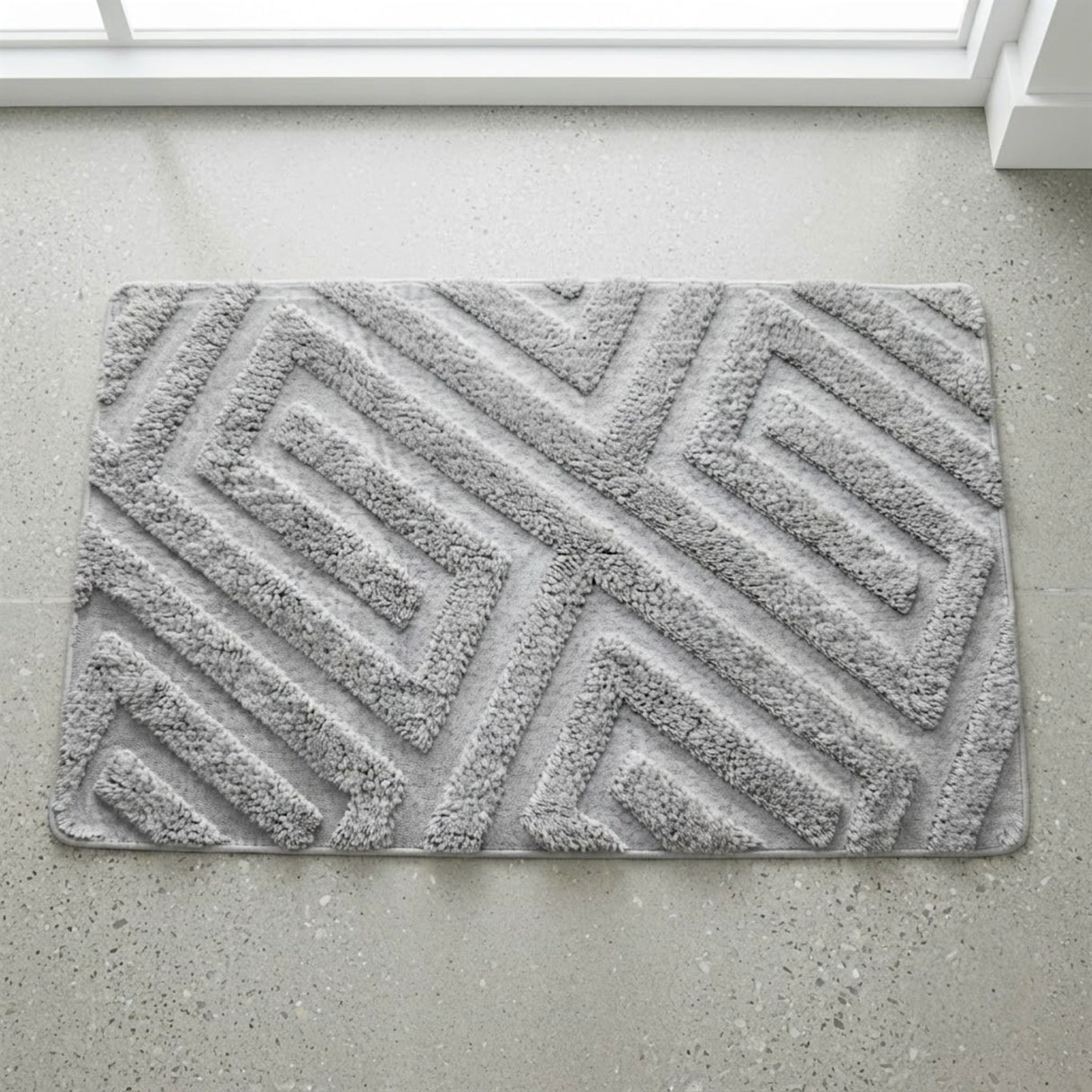 foot mat 75x115 light gray china s29