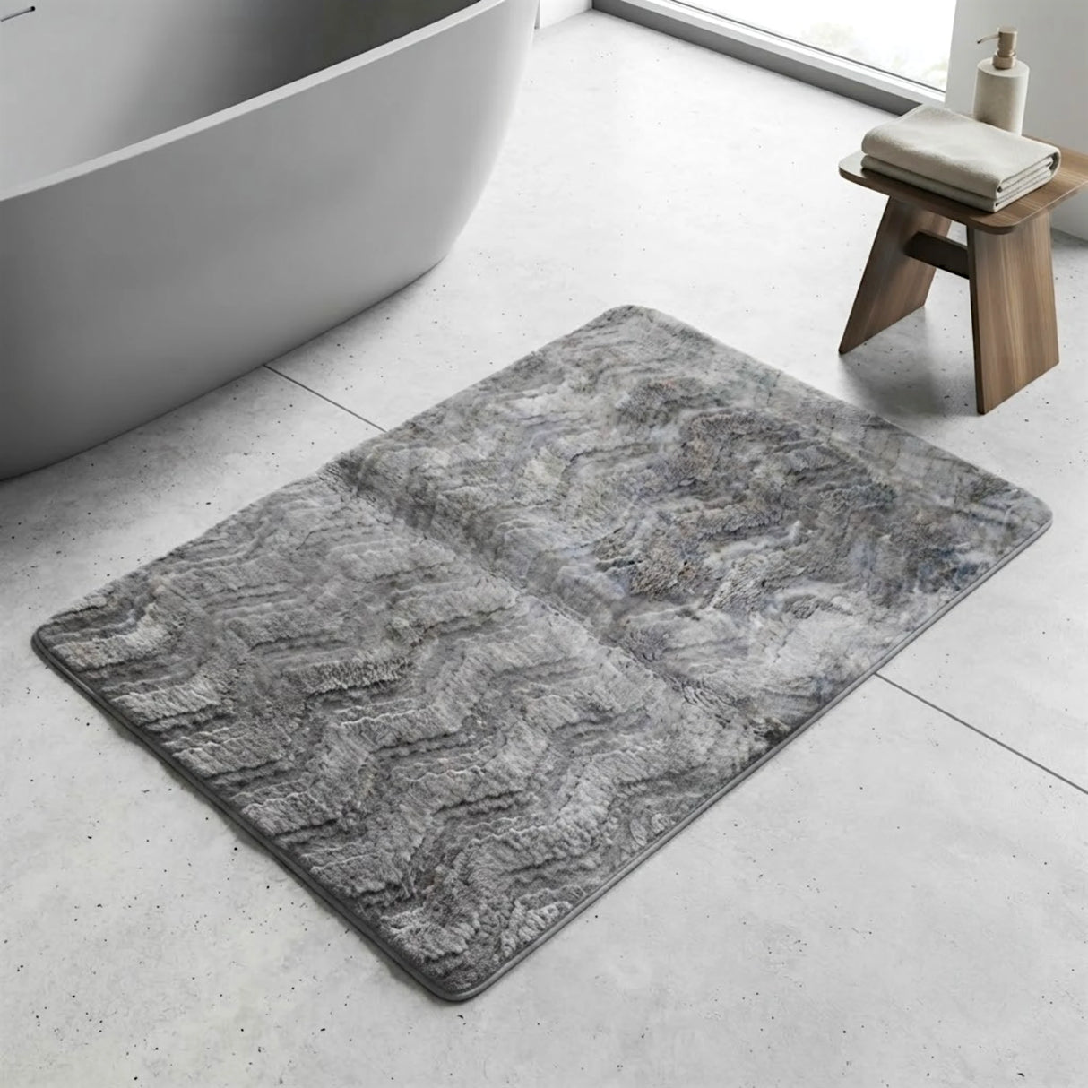 foot mat 80x120 dark gray china s36