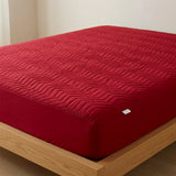 mattress cover maroon king size d599