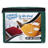 mattress cover green king size d599