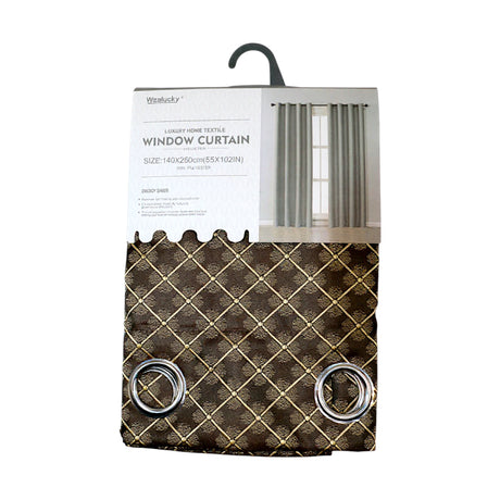 room curtain 140x260cm dark brown 523-7 china