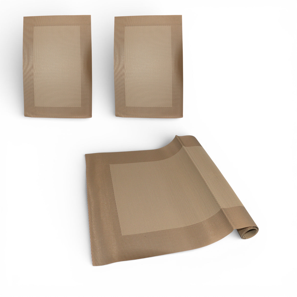 table mat 3pc light brown b