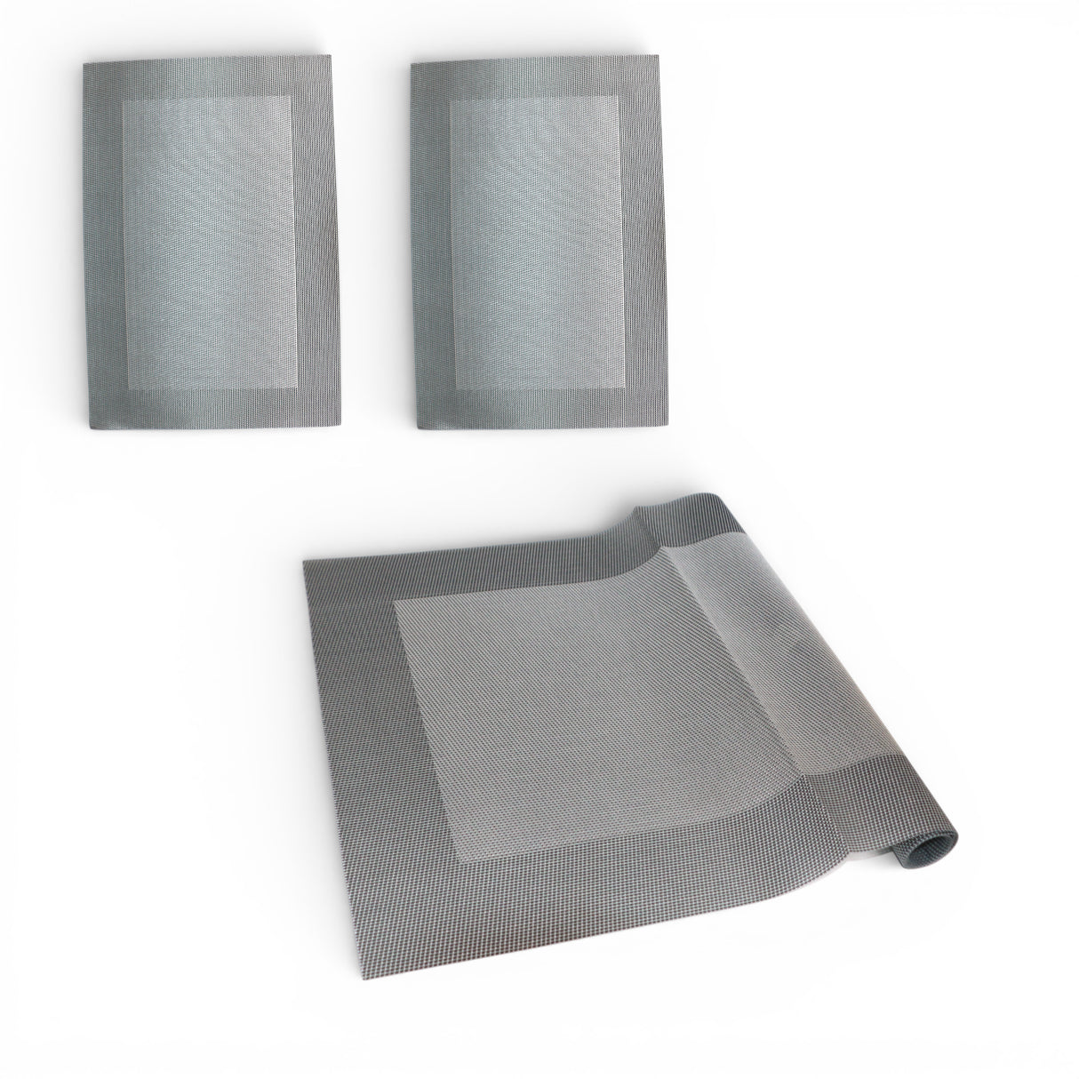 table mat 3pc silver b