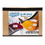 mattress cover double khaki d599