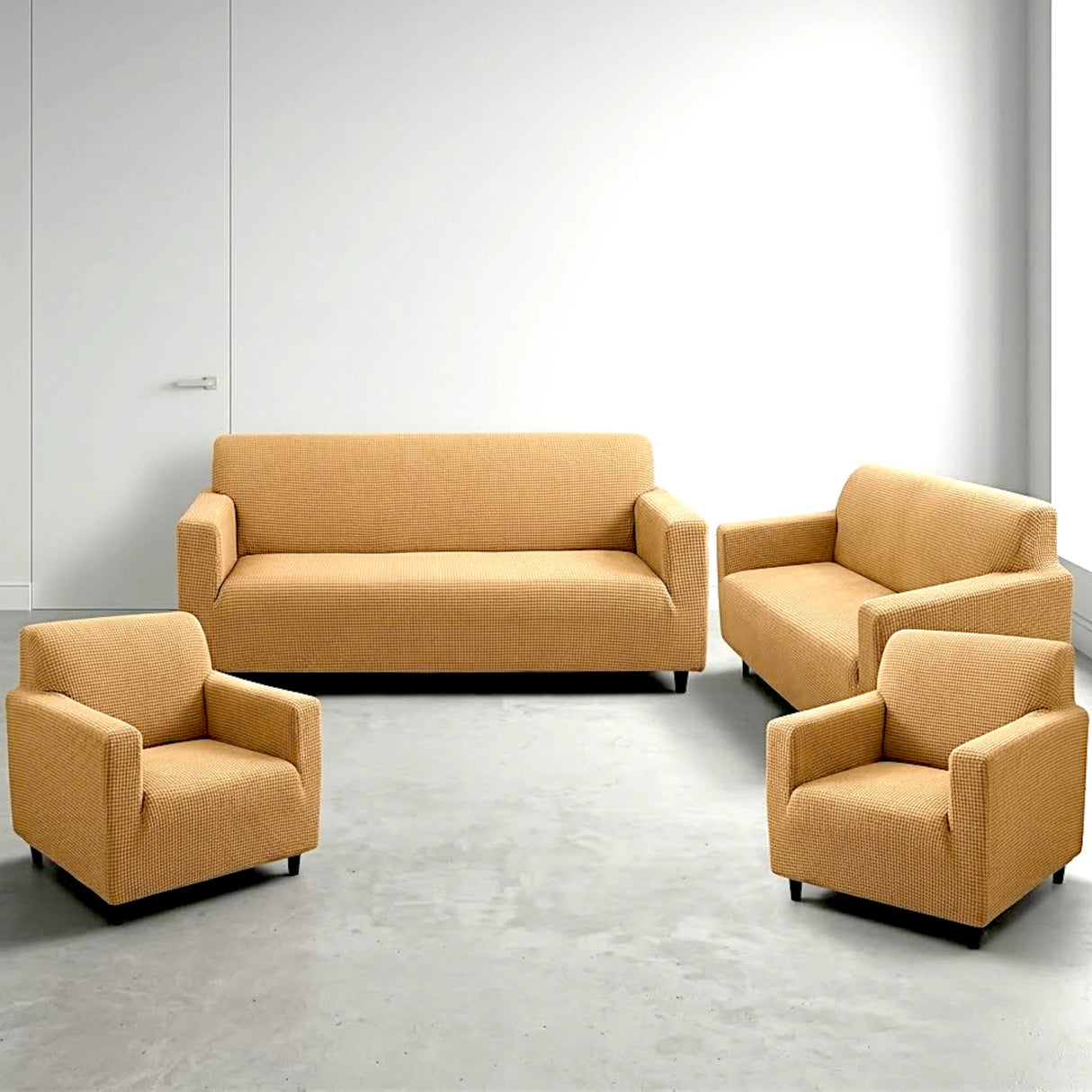 sofa cover 7 seater brown china