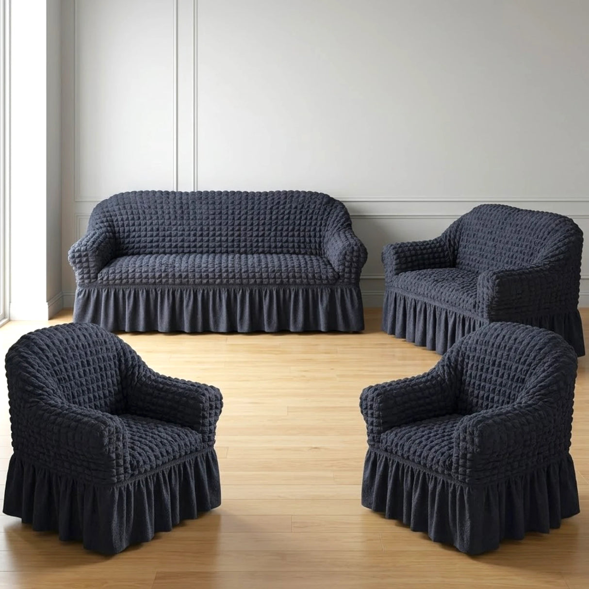 sofa cover 7 seater navy blue china