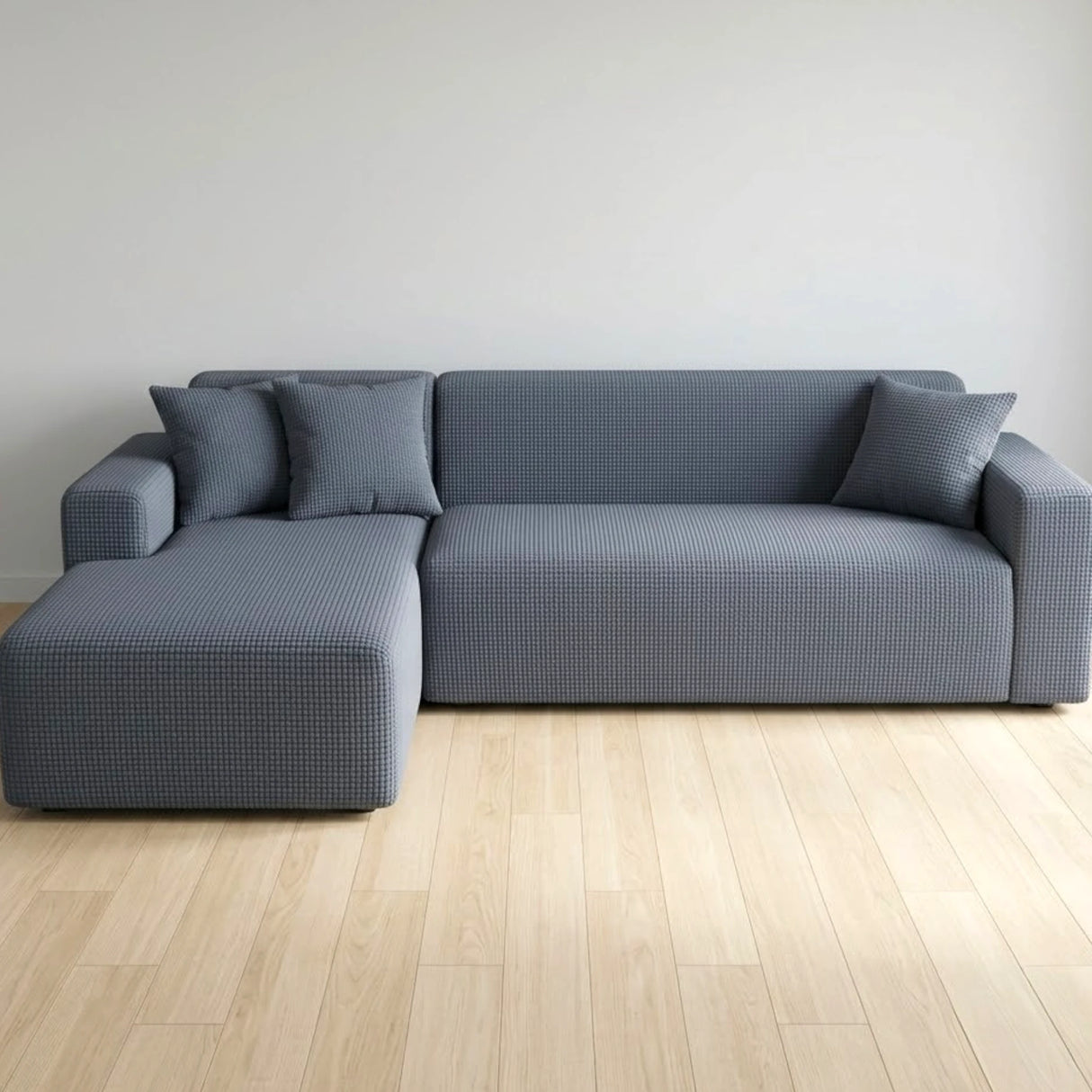 sofa cover 7 seater l shape dark gray china