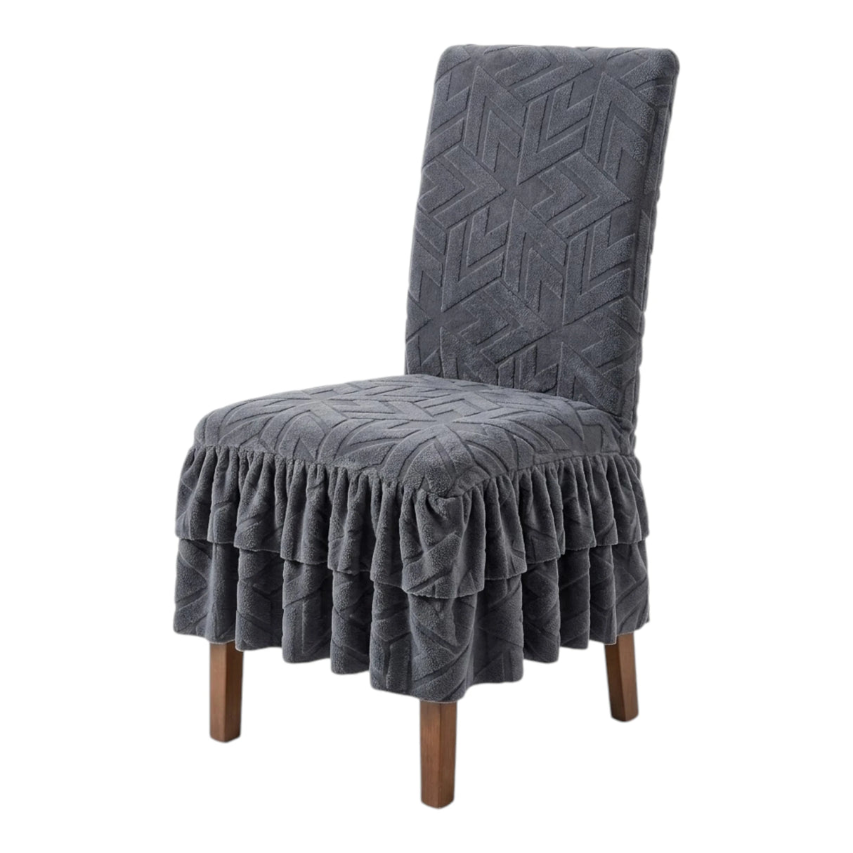 chair cover 2pc dark gray china