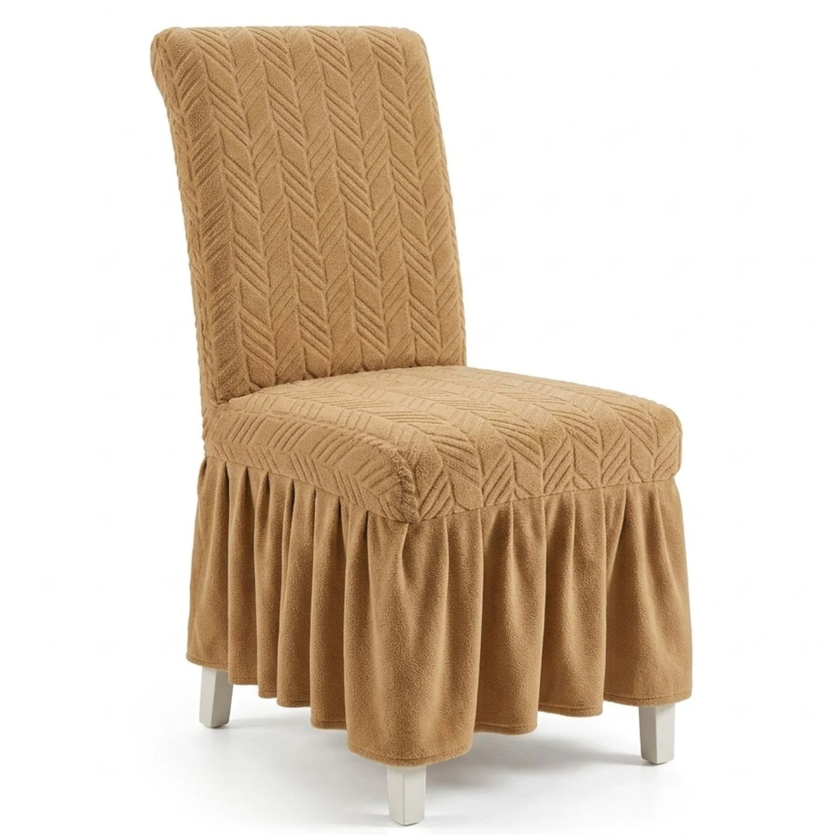 chair cover 2pc brown china