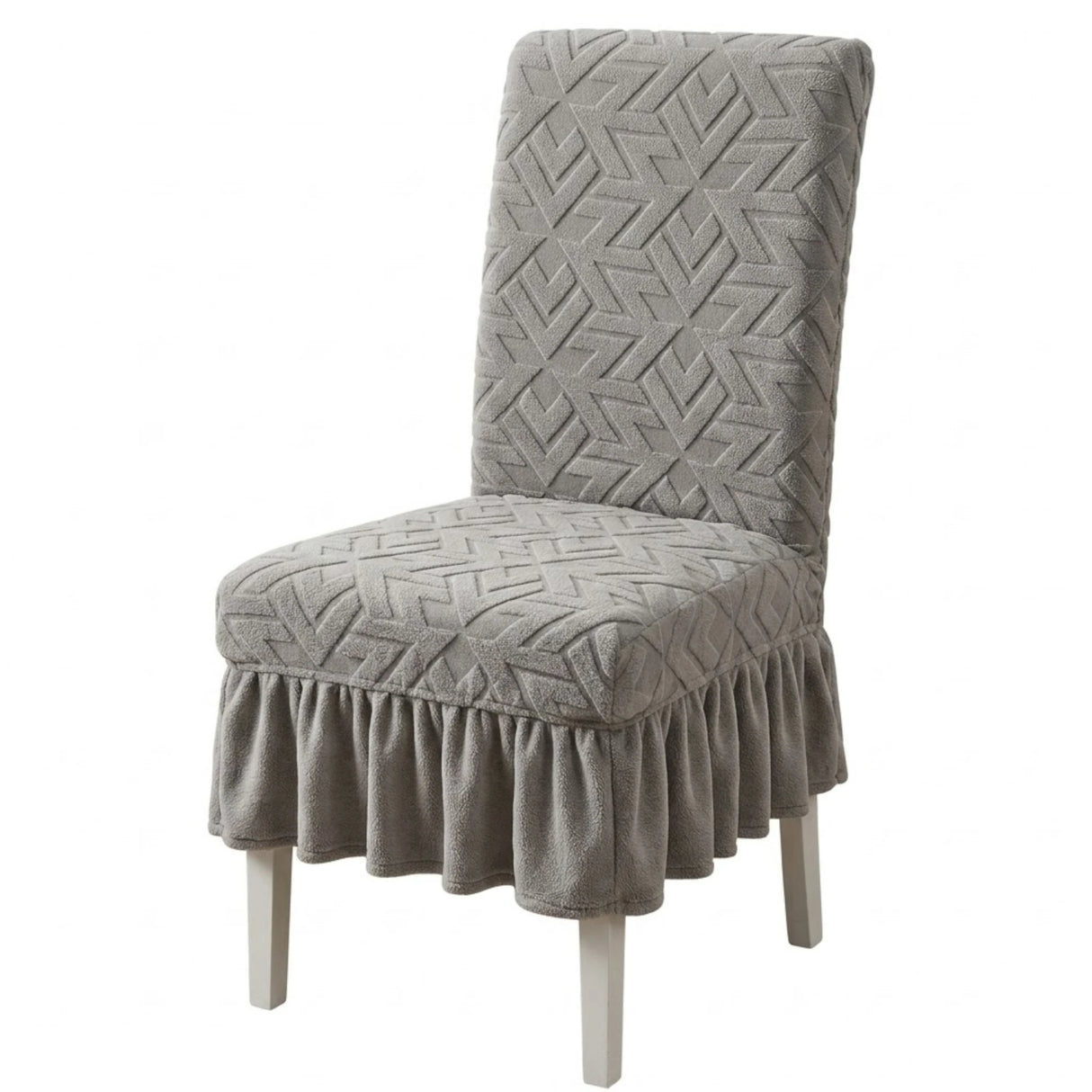 chair cover 2pc light gray china